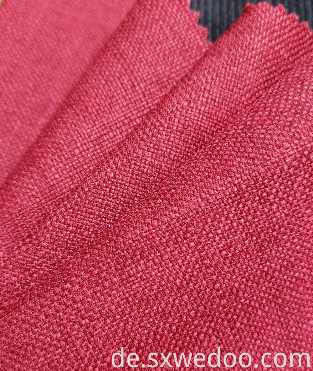 Red Linen Fabric